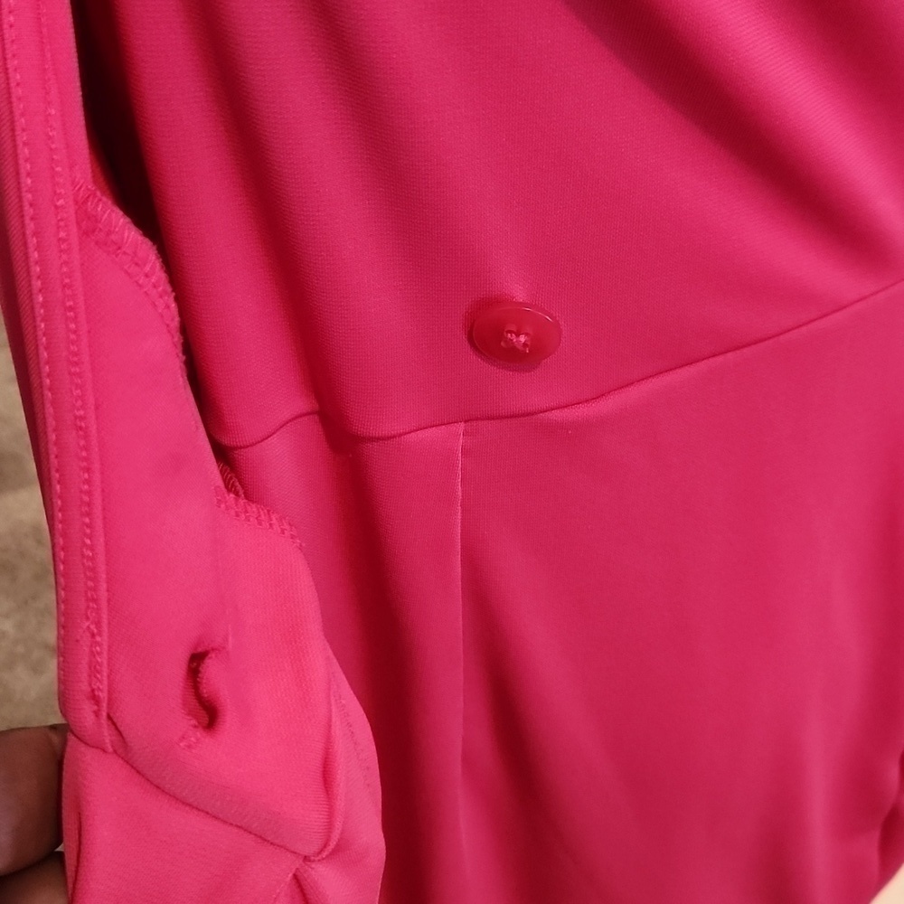 [Amazon Essentials] Pink V-neck Short Sleeve Wrap Dress - Size 1X - Picture 6 of 9
